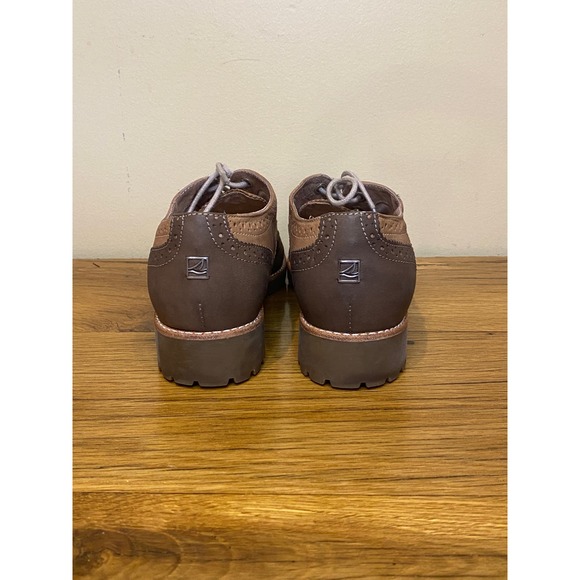 Women's Sperry Topsider Ashbury Oxford Wing Tip Shoe Brown Suede, Size 7.5 - Picture 4 of 7